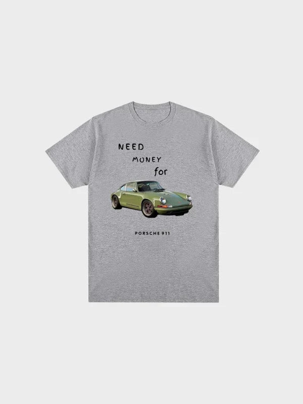 Auto T-Shirt Herren/Frauen Sportwagen Print – Velocity
