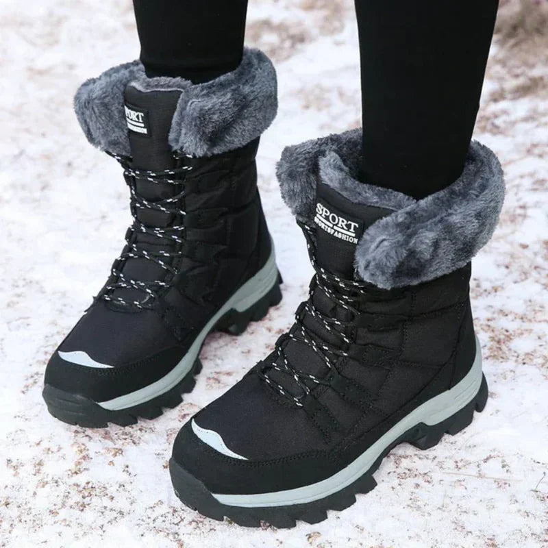 Wasserdichte Schneestiefel für Damen mit Kunstfell – Summit