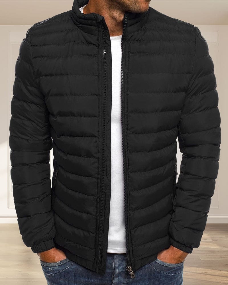 Oskar - Einfarbige Jacke mit Reissverschluss