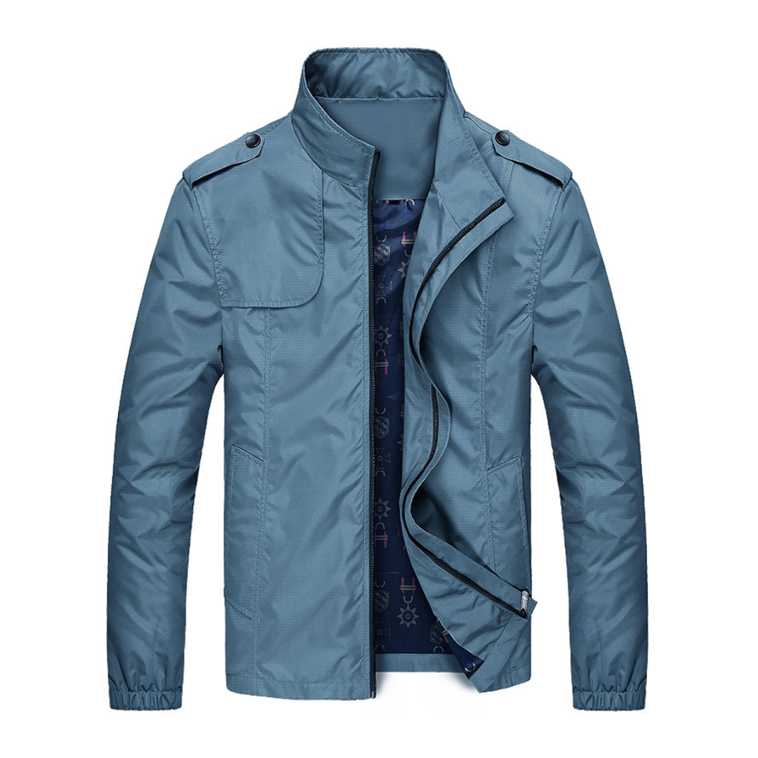 Paul | Herren Biker Bequeme Jacke | Reißverschluss