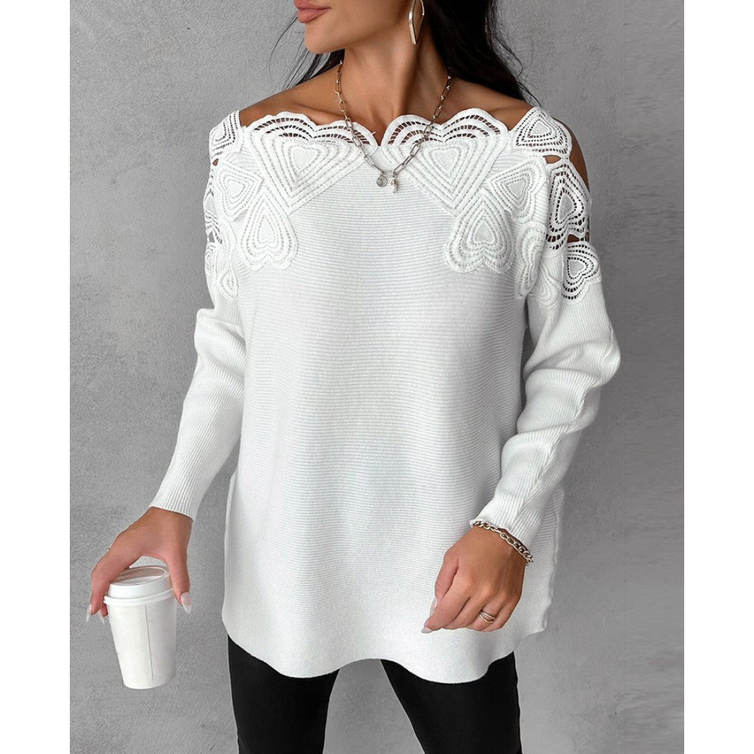 Marles | Damen Langarm Pullover | Bequeme