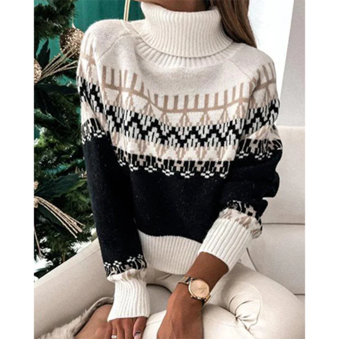 Gretani | Damen Langarm Pullover | Rollkragen