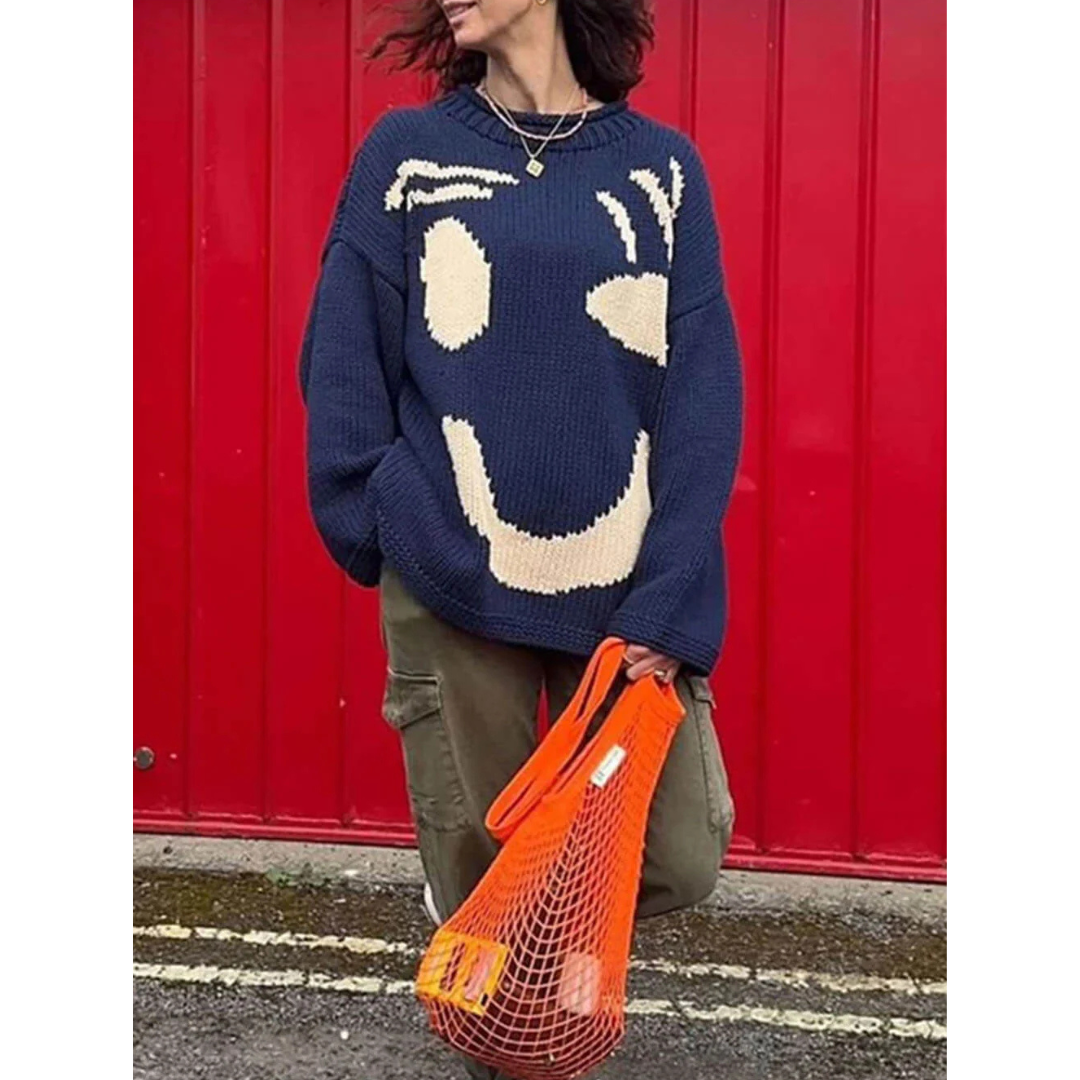Belez | Damen Gestrickte Pullover | Überdimensionale
