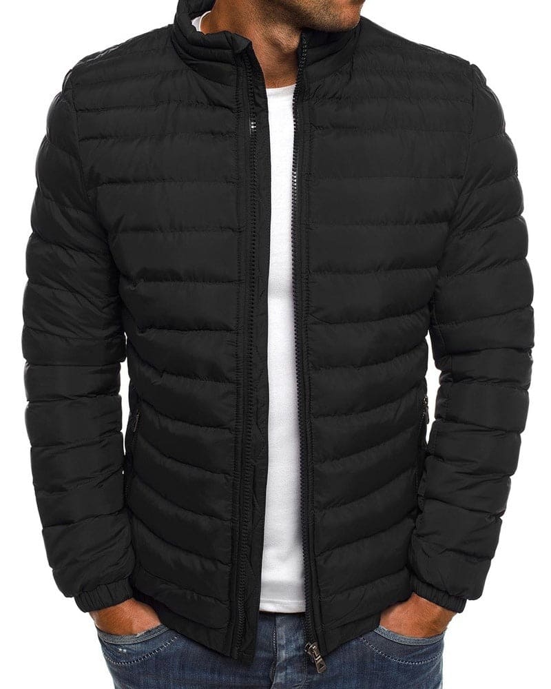 Oskar - Einfarbige Jacke mit Reissverschluss