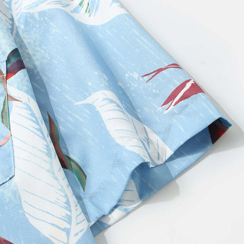 Blumen Kurzarmhemd Herren - Sommerliches Design