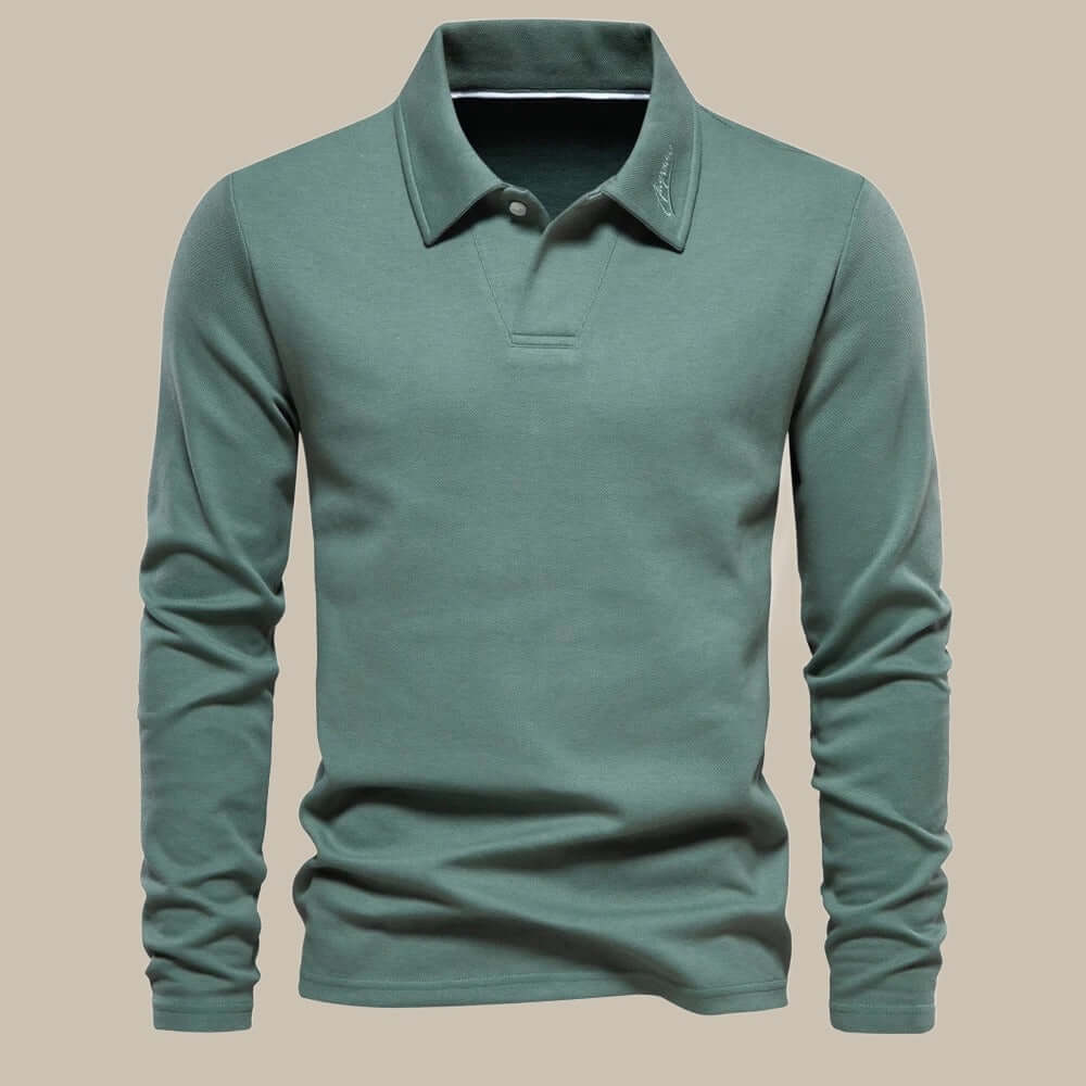 Langarm-Polohemd für Herren - Klassisch & Elegant