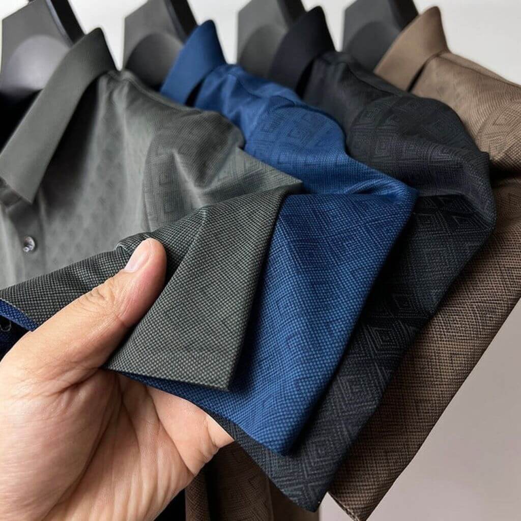 Herren-Poloshirt aus Nanosilk