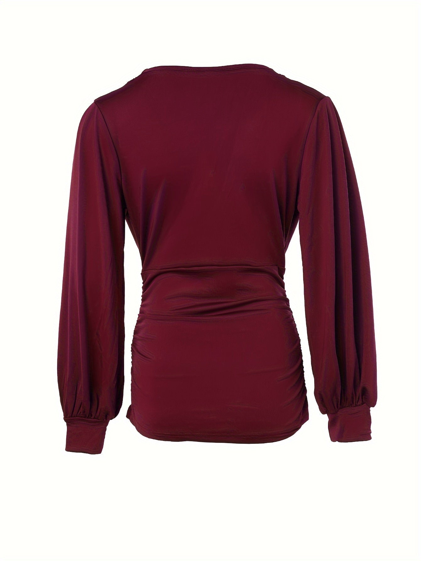 Stylisches V-Ausschnitt-Top mit eleganten Rüschen - Elise