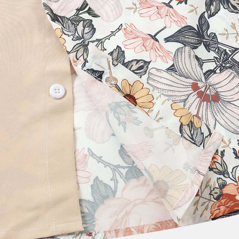 Herren Kurzarmhemd mit Floral Design