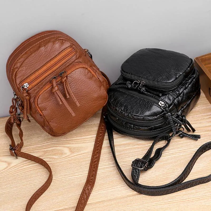 Edeltraud™ | Lederschultertasche