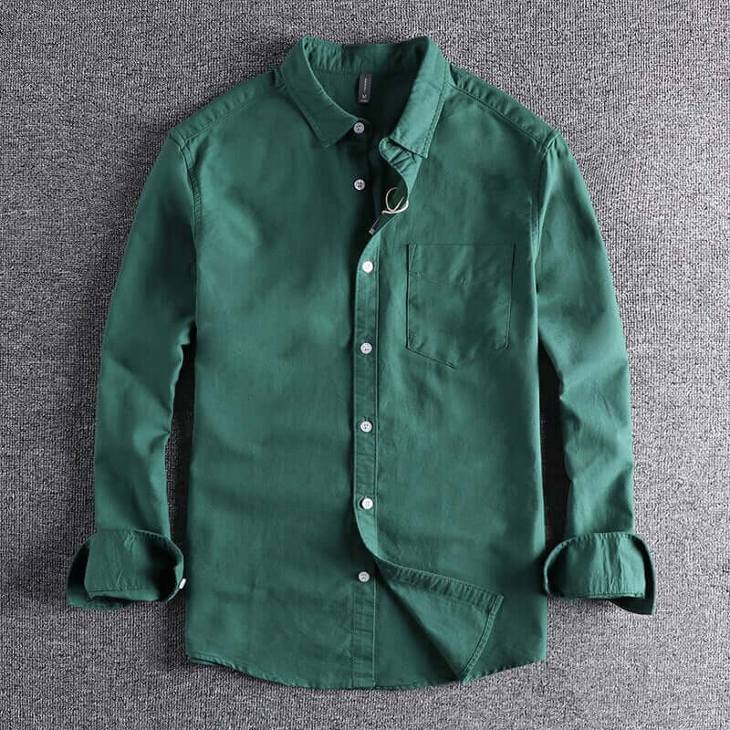 Herbst Langarmhemd Premium Baumwolle