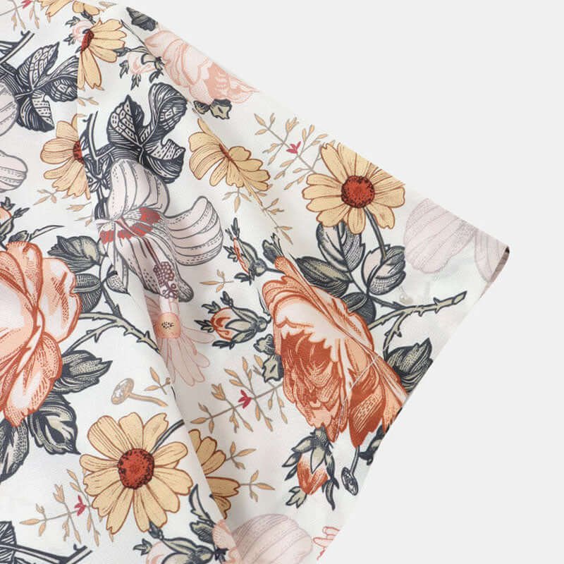 Herren Kurzarmhemd mit Floral Design