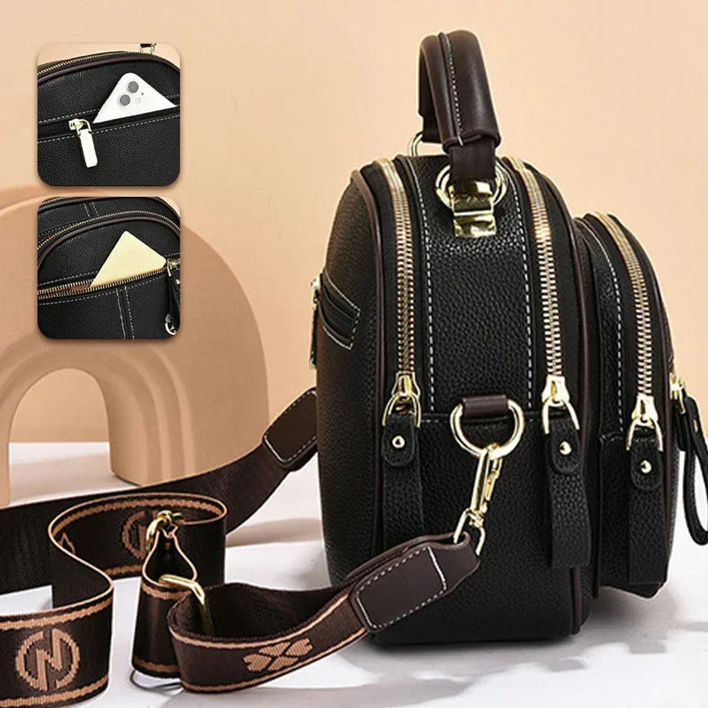 Mila™ - Multifunktionale verstellbare Tasche aus veganem Leder