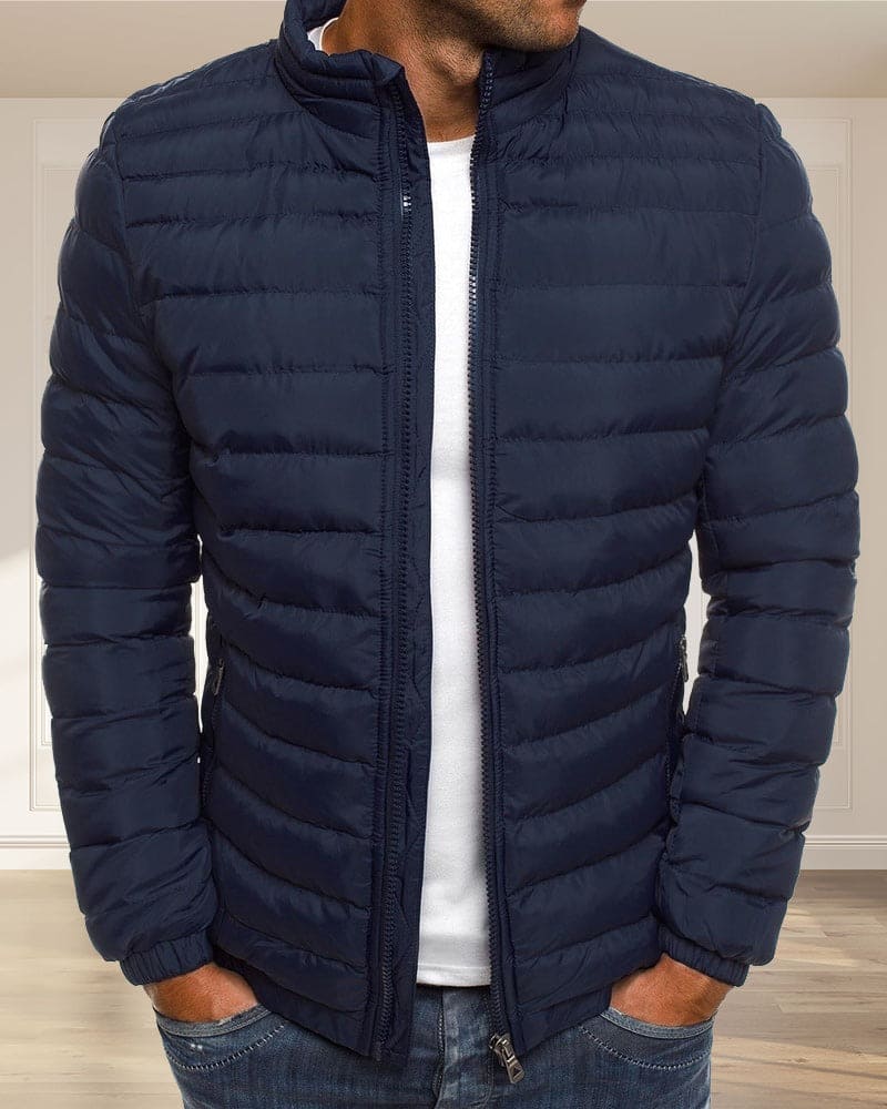 Oskar - Einfarbige Jacke mit Reissverschluss