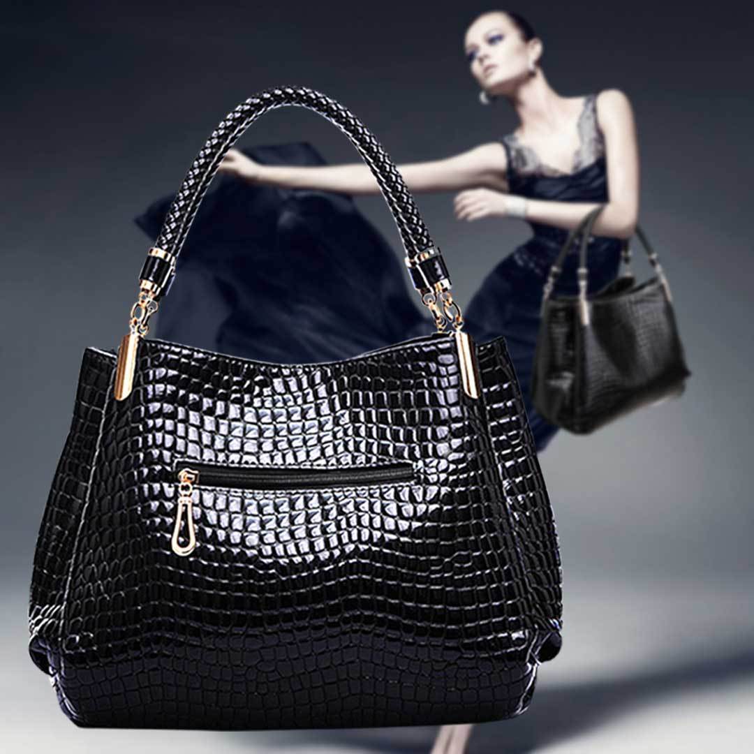 Tessa™ - Stilvolle Handtasche mit Krokodilmuster