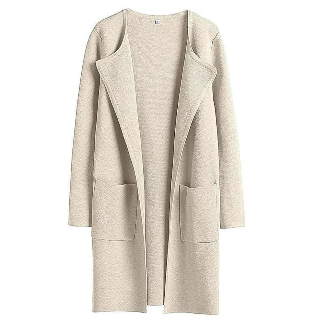 Rhea | Damen Lange Strickjacke | Elegante