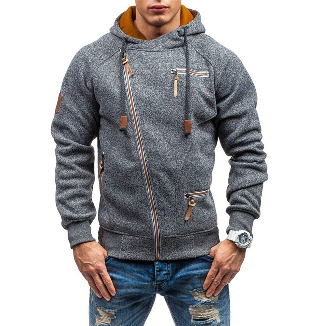 Leonardo | Herren Reißverschluss Kapuzenpulli | Lässig