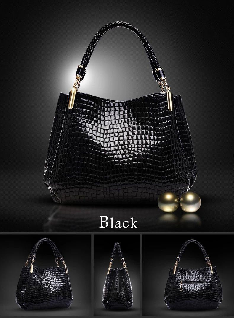 Tessa™ - Stilvolle Handtasche mit Krokodilmuster