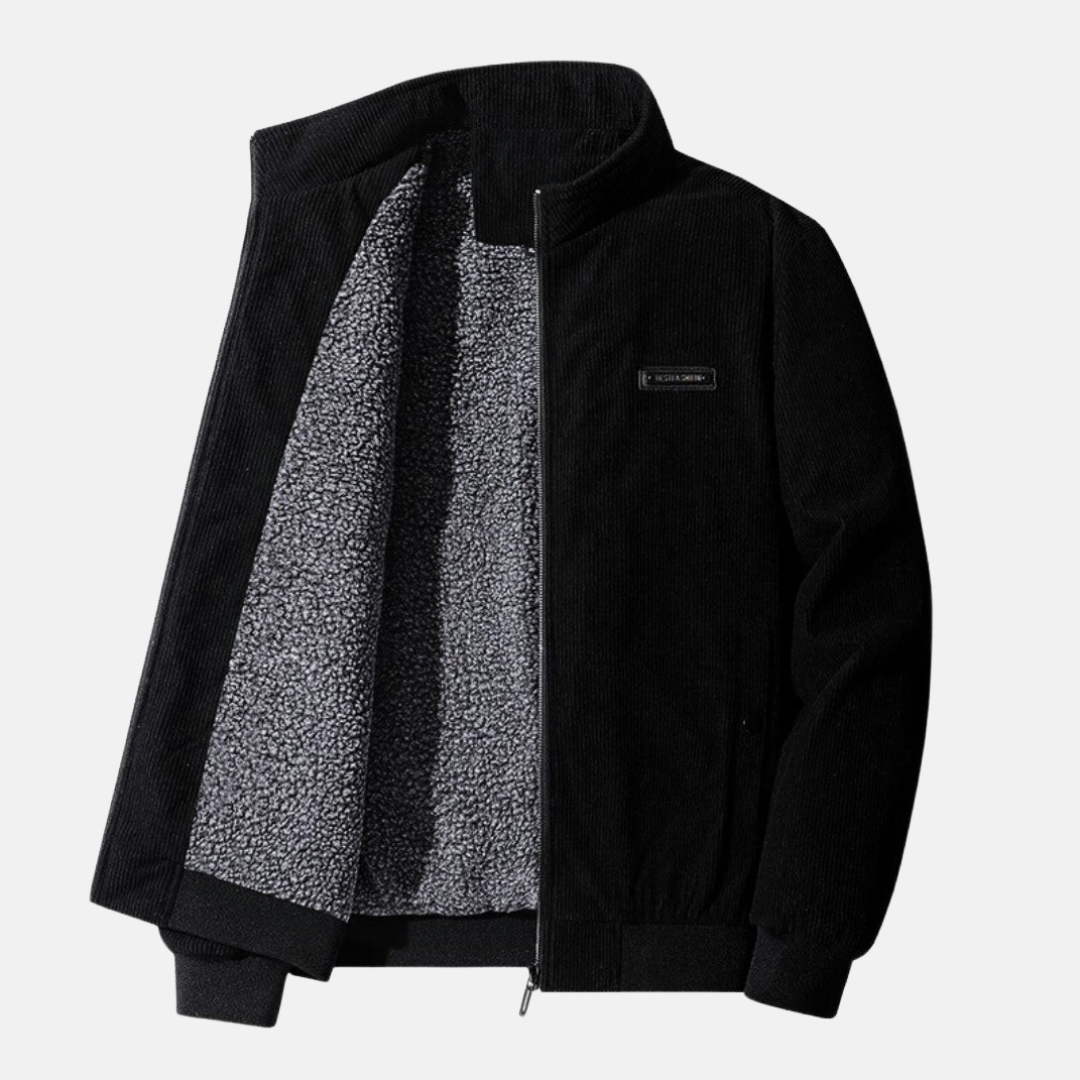 Retro-inspirierte Jacke mit hohem Kragen