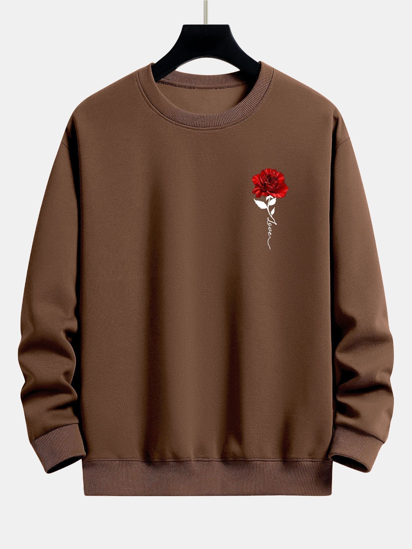 Damen Sweatshirt mit Rosenmuster und Komfort – Emma