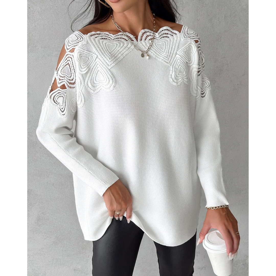 Marles | Damen Langarm Pullover | Bequeme