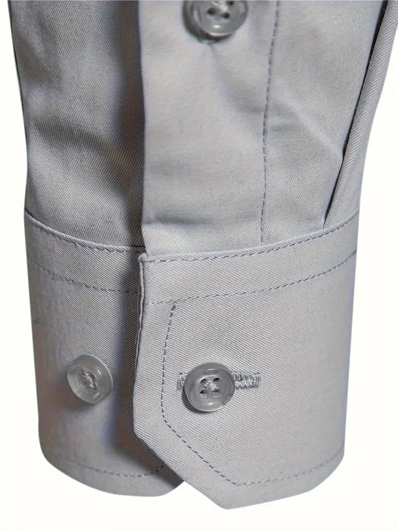 Schwarzes Herrenhemd Elegant Slim Langarm – Alviro