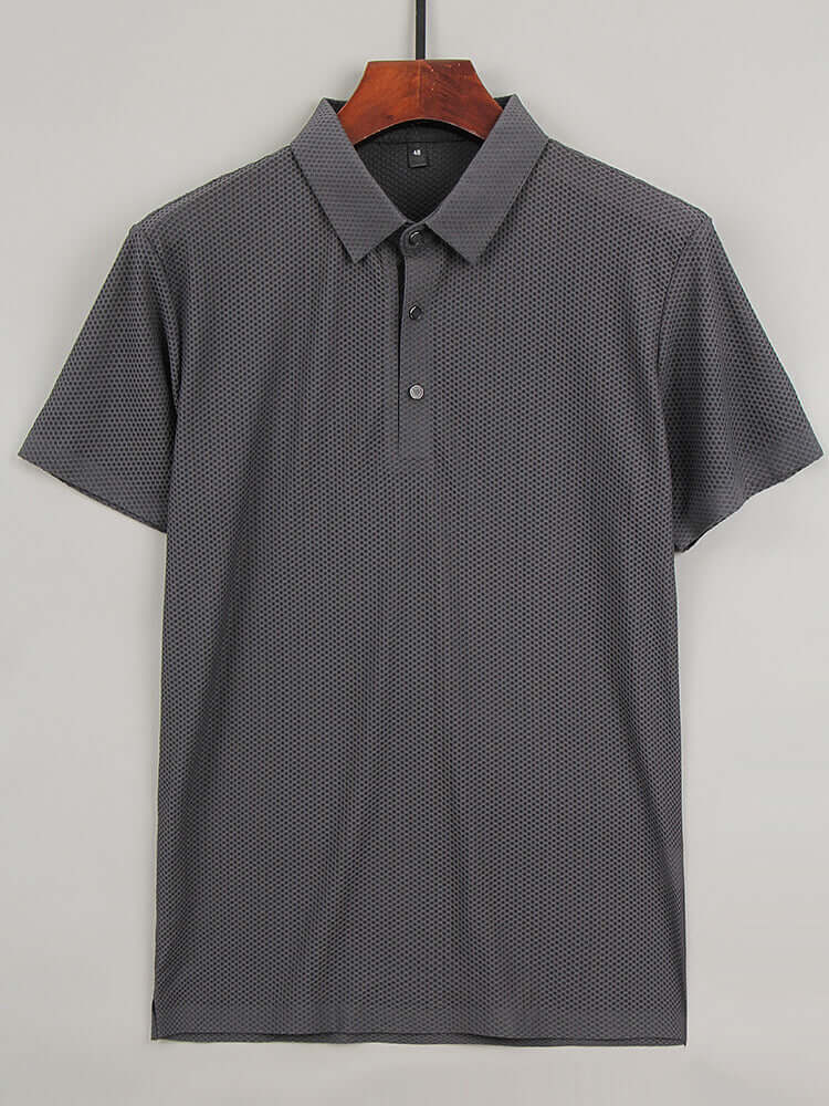 Herren Poloshirt, Eisseide, Modern Fit