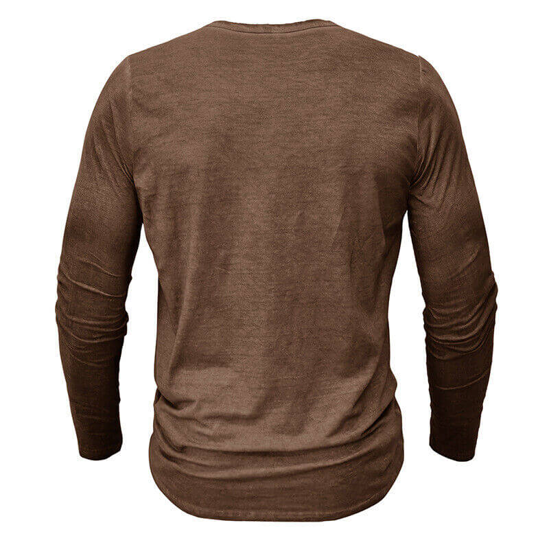 Langarm Henley-Shirt für Herren