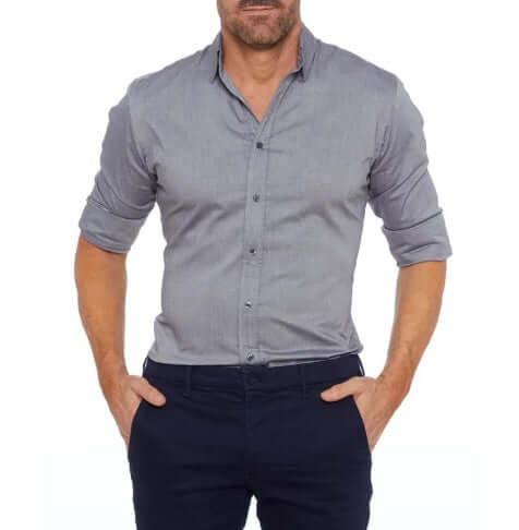 Stretch-Zip-Hemd für Herren
