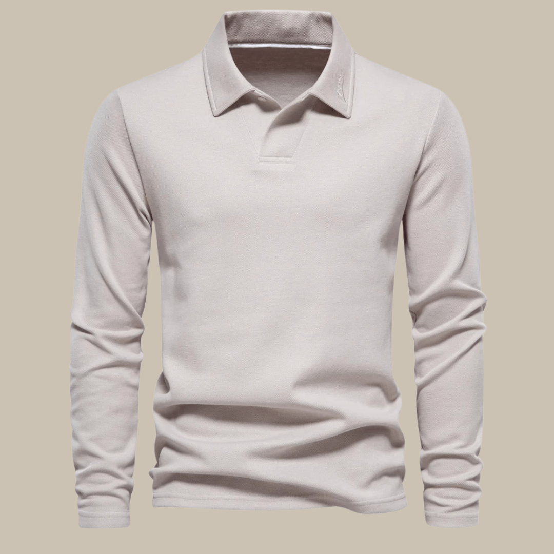 Langarm-Polohemd für Herren - Klassisch & Elegant