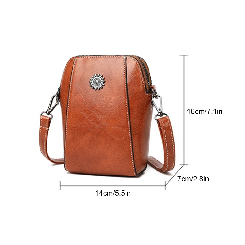 Vera™ - Stilvolle Mini-Umhängetasche aus weichem Leder