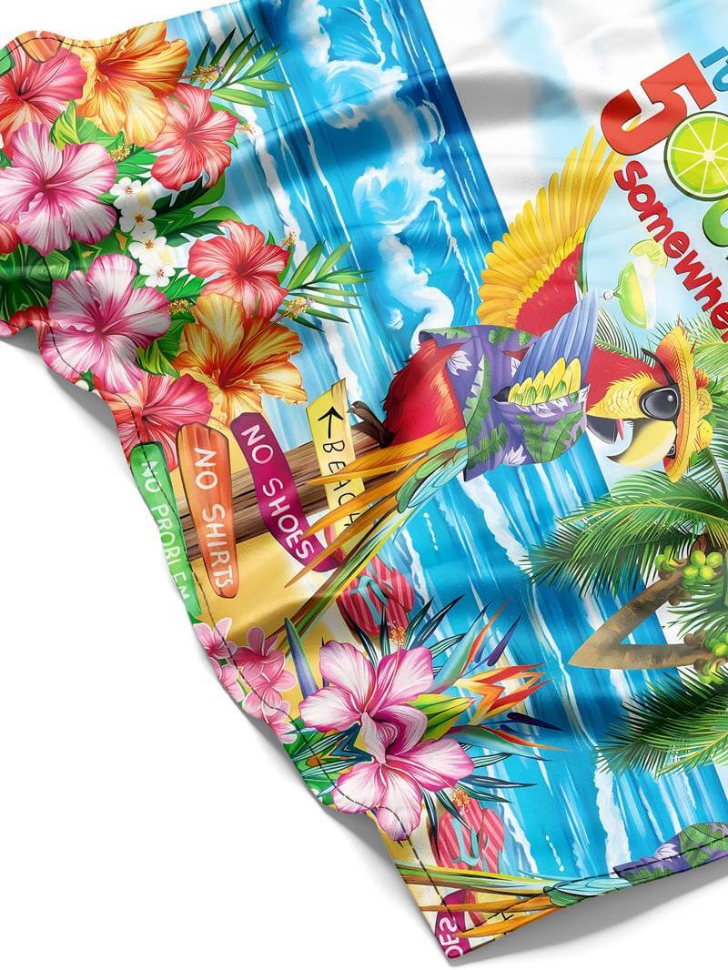 Hawaii-Hemd Herren - Exotischer Druck