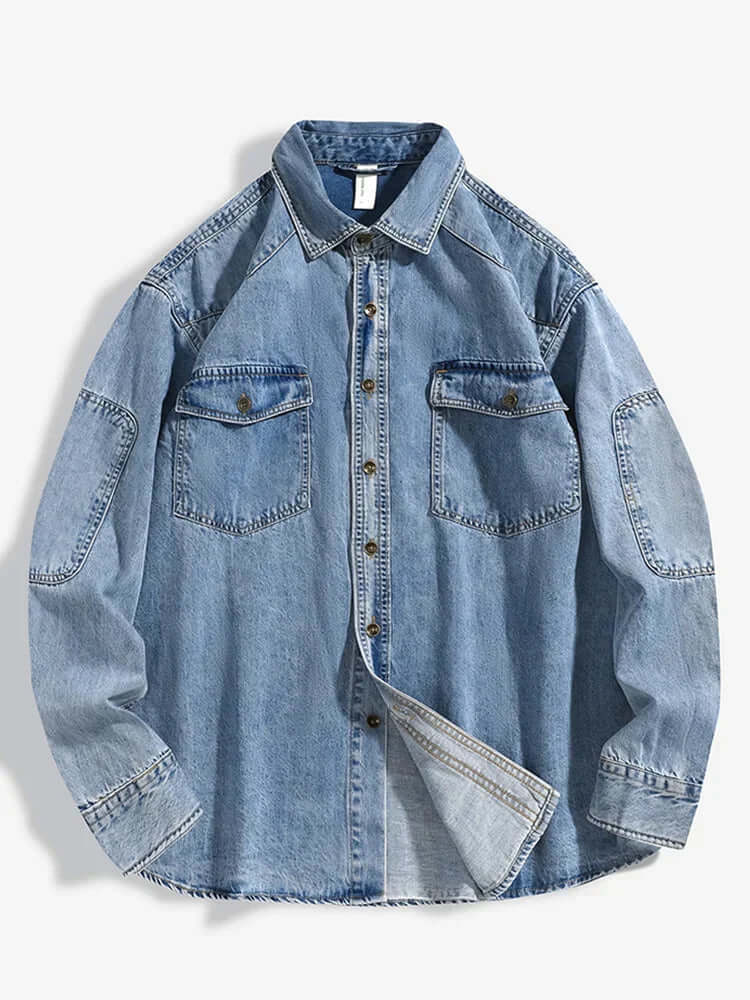 Robustes Herren Jeanshemd - Langarm