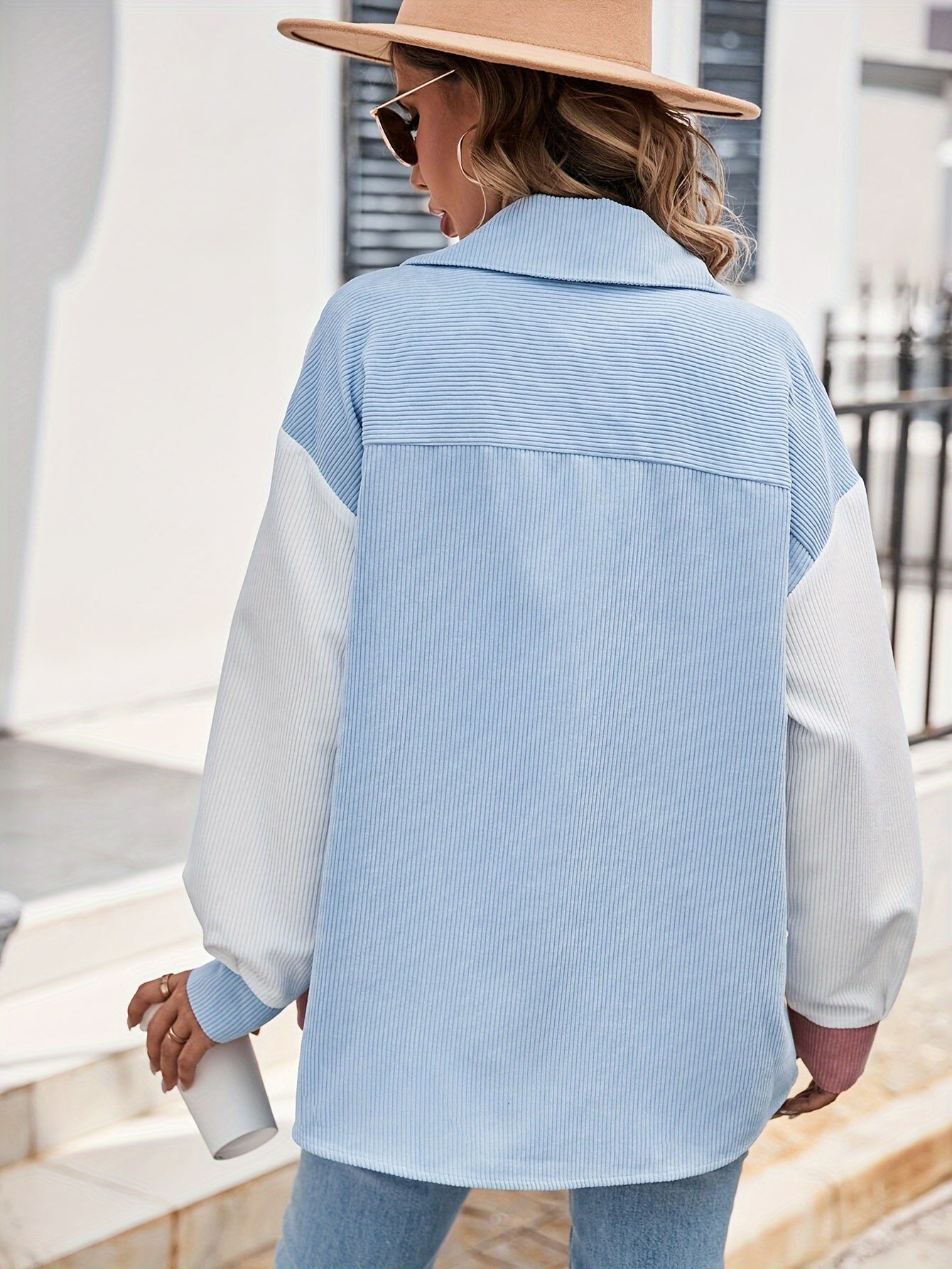 Lebendige Bluse mit Knopfleiste – Lina