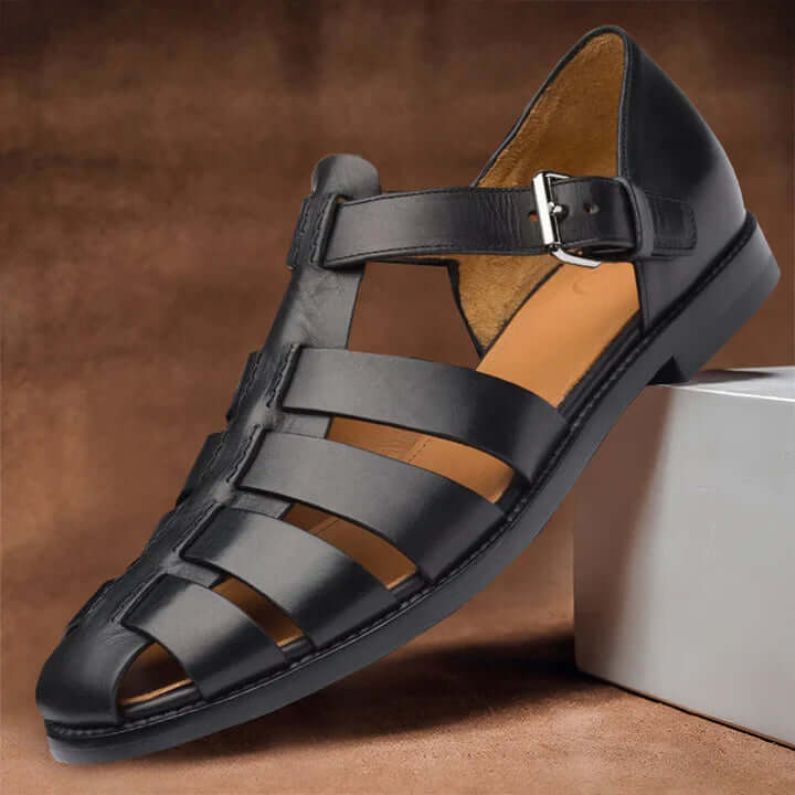Klassische Herren Ledersandalen für Komfort