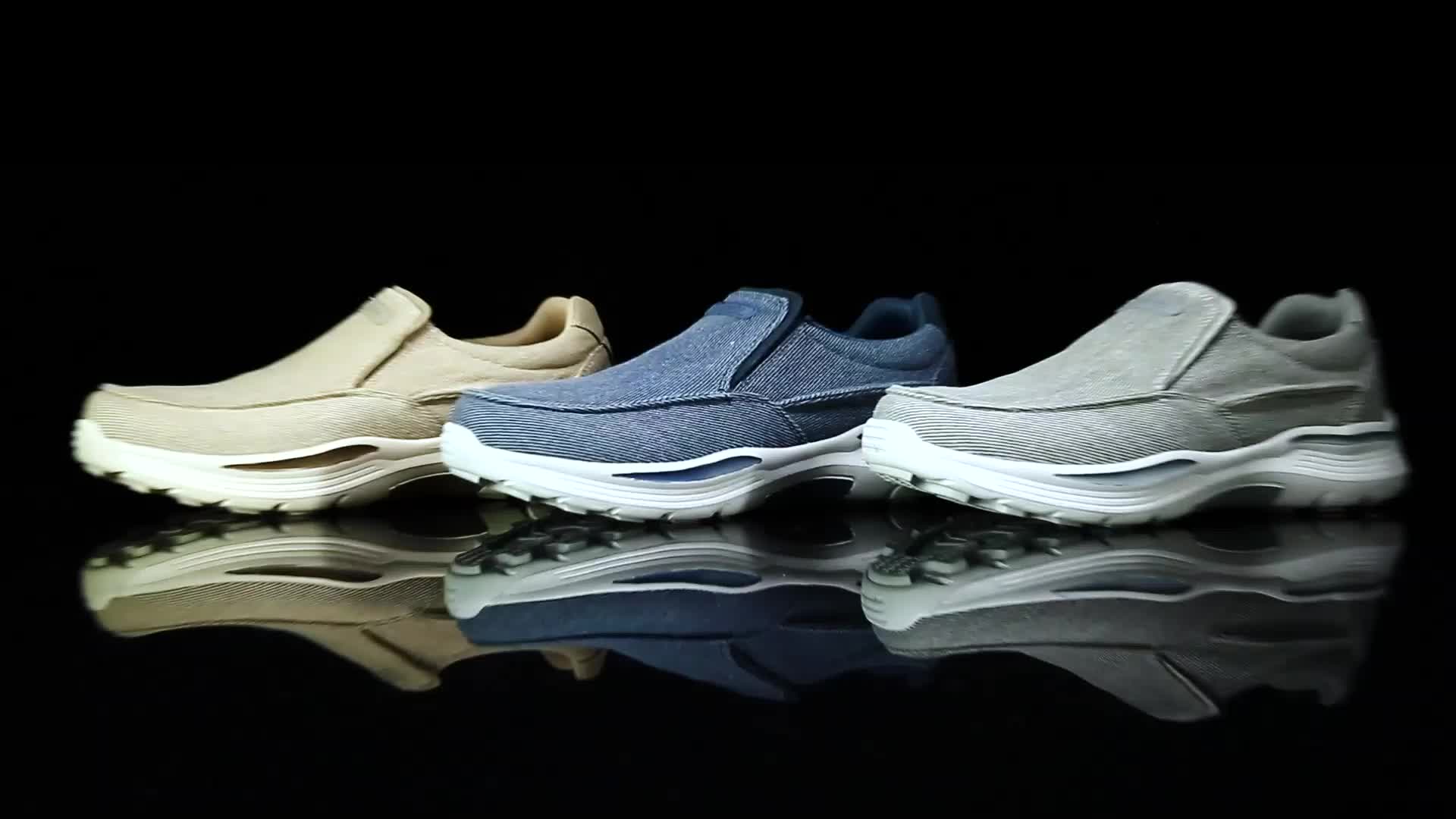 Hellgraue Canvas Loafers - Finn