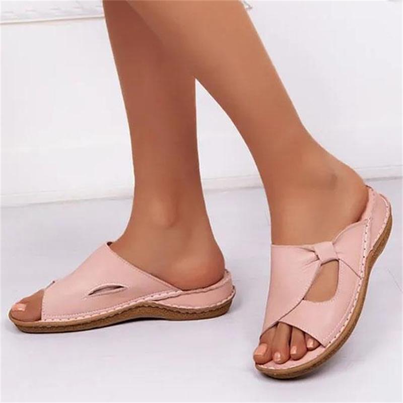 Lina - Stilvolle Ledersandalen mit Fußgewölbeunterstützung