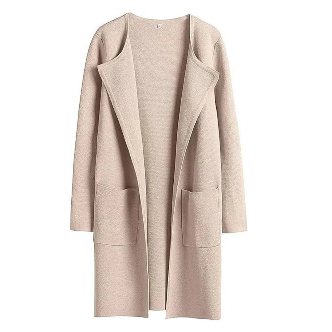 Rhea | Damen Lange Strickjacke | Elegante