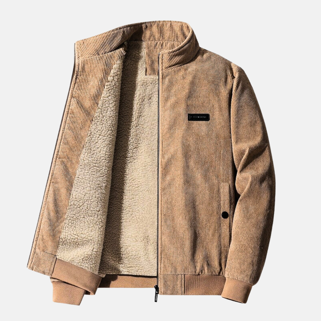 Retro-inspirierte Jacke mit hohem Kragen