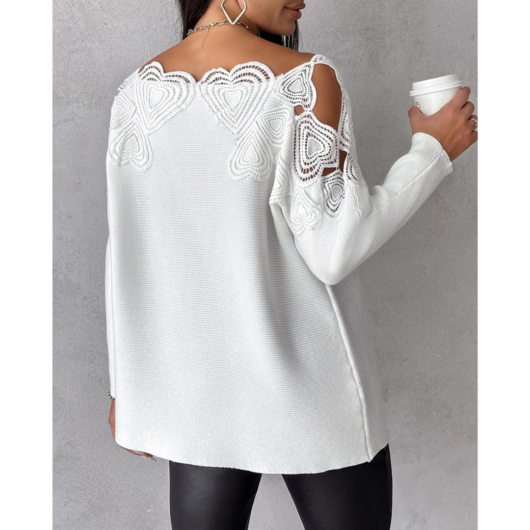 Marles | Damen Langarm Pullover | Bequeme