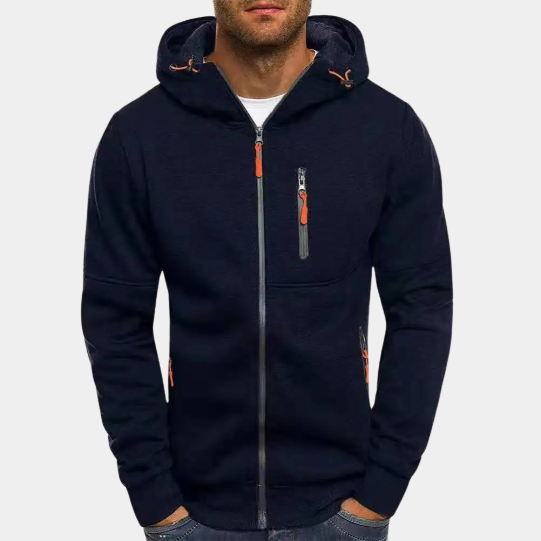 Kevin | Herren Reißverschluss Jacke | Kapuzen