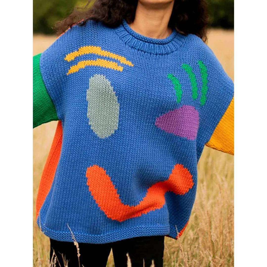 Belez | Damen Gestrickte Pullover | Überdimensionale