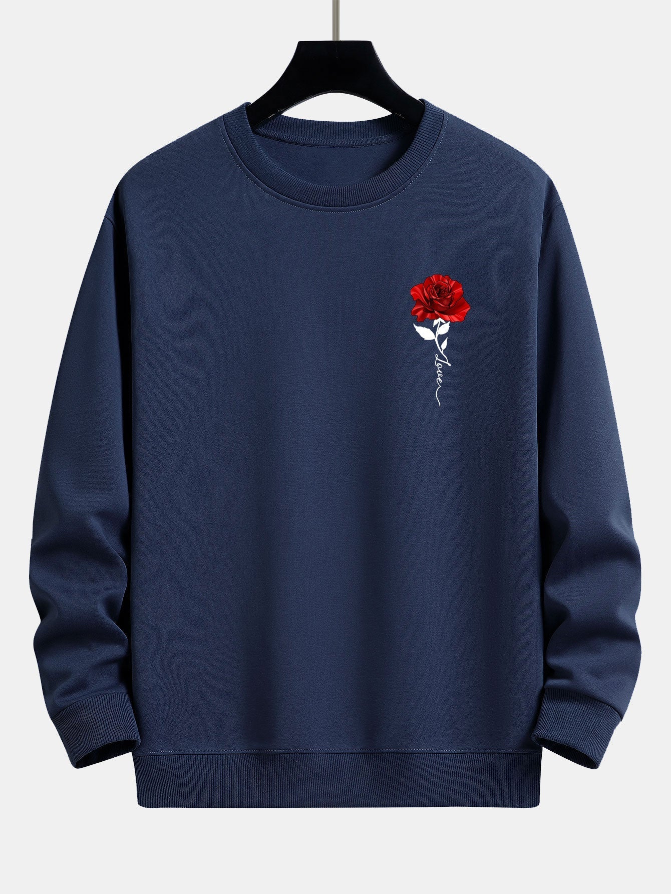 Damen Sweatshirt mit Rosenmuster und Komfort – Emma