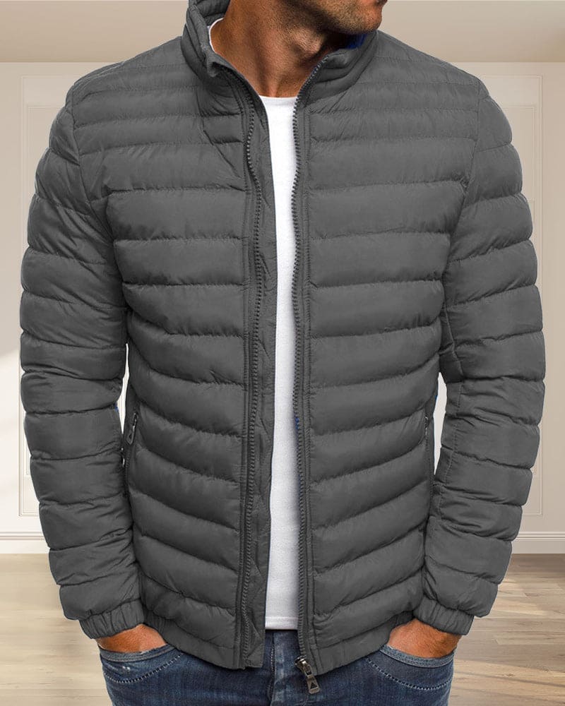Oskar - Einfarbige Jacke mit Reissverschluss