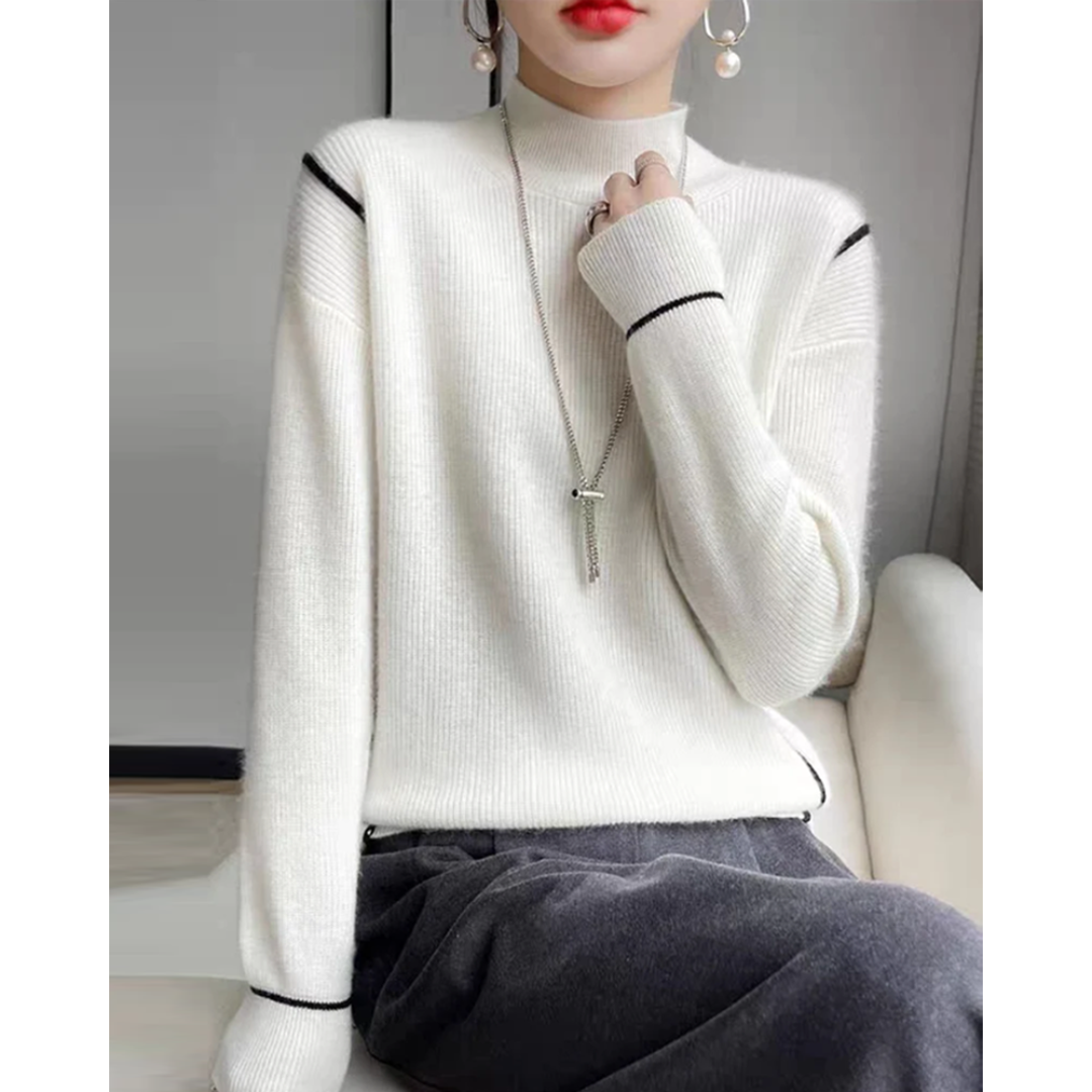 Lenani | Damen Rollkragen Pullover | Elegante