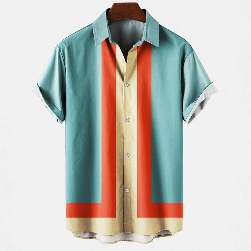 Stylisches Retro Herrenhemd