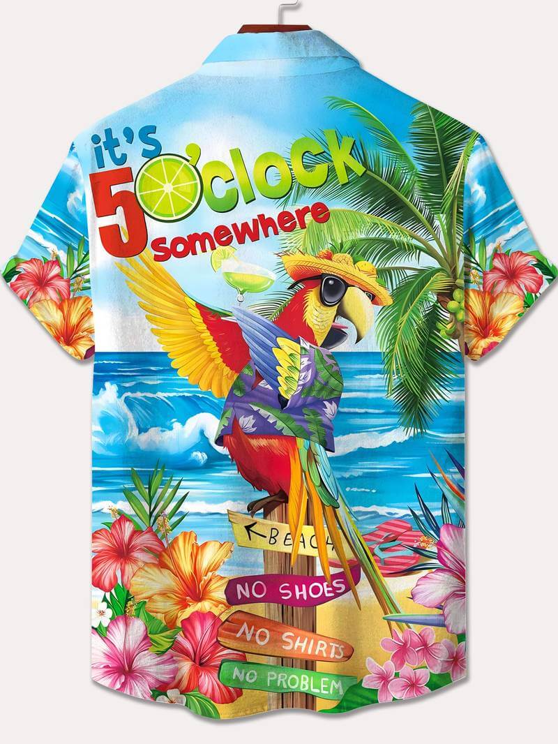 Hawaii-Hemd Herren - Exotischer Druck