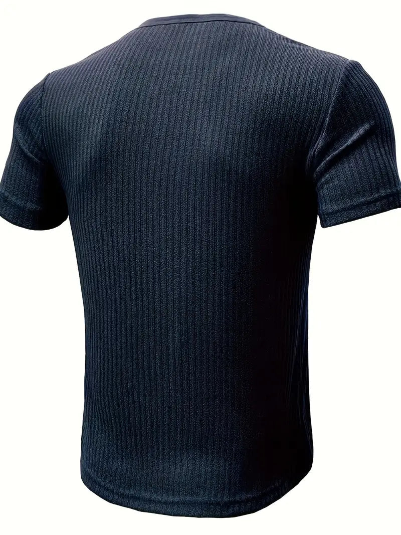 Henley Shirt Herren Kurzarm Elegant Bequem – Silvano