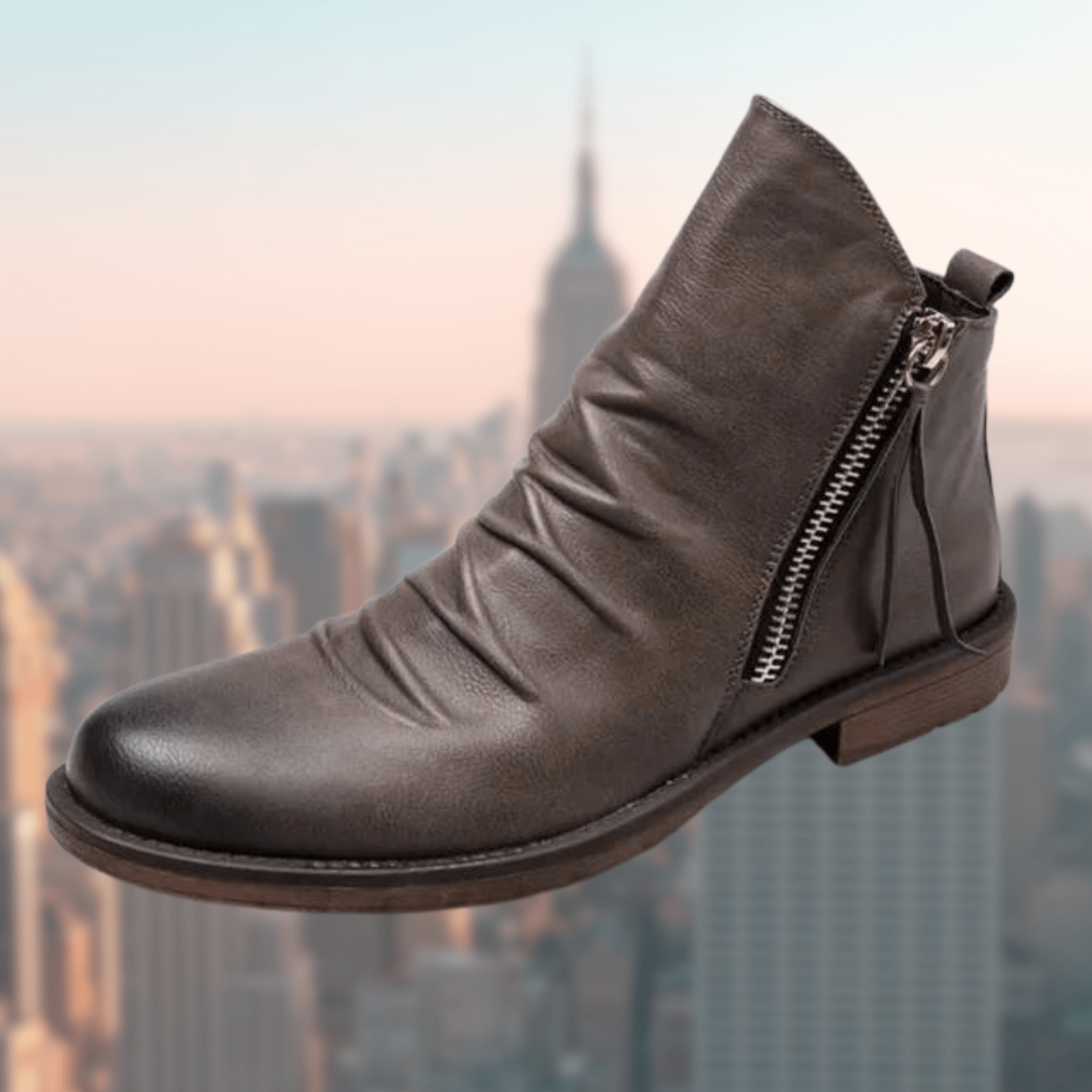 Klassische Lederstiefel für Herren