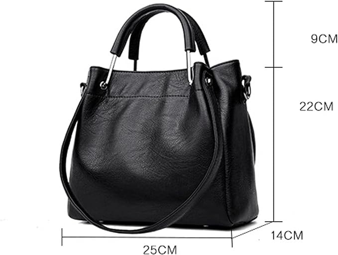 Ella™ - Eimertasche aus Leder im Retro-Stil